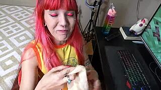Skinny girlfriend moans while being fucked in the ass