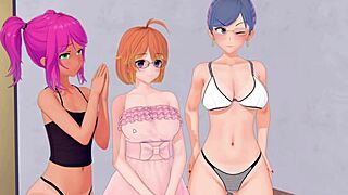 3D animated porn with deepthroat and cowgirl positions