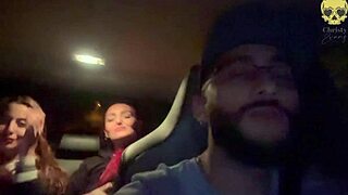 My friend and I teased my boss in his car and gave him a deep blow job