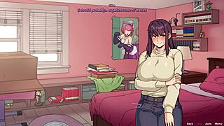 Amy meets her new roommate and takes a shower