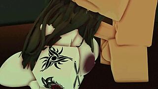 Animated porn video featuring a condo setting with a subscriber participation