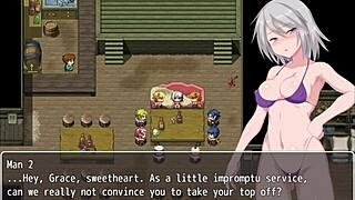 Outdoor anime porn with humiliation and exhibition in Grace of the Labyrinth town part 3
