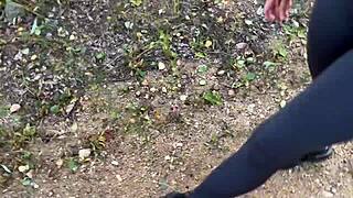 Young athlete gets his ass pounded in public park