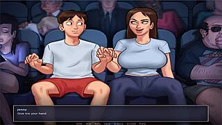 Animated porn with a visual novel style for Summer Time Saga