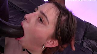 Skinny teen gets rough anal sex with a big cock