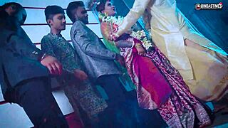 First time married Asian wife gets double penetration