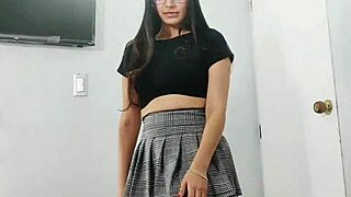Petite latina teen gets wet pussy pounded by dad's friend