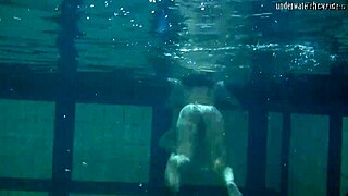 Russian cuties Katka and Barbara in hot underwater scene