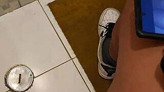 Masturbating in the bathroom with my friend's mum