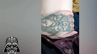 Alternative beauty enjoys a sensual foot massage with a hard cock