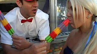 Two Sexy Cheerleaders Sharing a Big Hard Cock, OMG