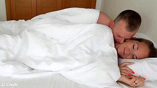 Young married couples having sex in the morning in their bedroom