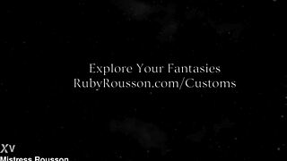 Real-life erotic audio experience with female domination and role play