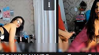 Brunette beauty in leprechaun cosplay in solo wet pussy play