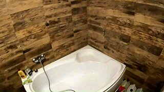 Dirty talking amateur with a big ass enjoys piss fetish activities