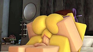 A beginner slut in a bikini swimsuit has sex with a femboy