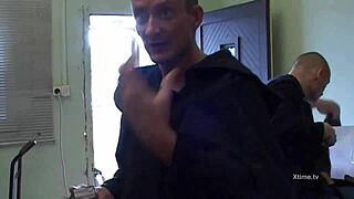 Backstage action before the start of an adult film shoot
