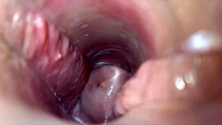 Close up of a woman’s orgasm