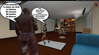 Old man’s wet dreams with a slim and sexy dancer in Spanish comic