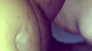 Girl sucks a guy's cock and fucks in her ass