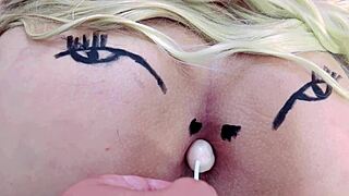 Malicious minds claim it’s a pink cunt sucking lollypop