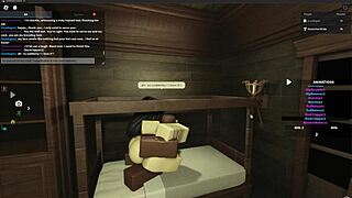 Fucking a whore in heat in Roblox studio