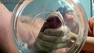 GILF Slowmo Cumshot in Water with Her Sexy Friend in Naked Action
