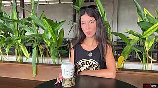 Drunk guy in Starbucks makes awkward coffee order