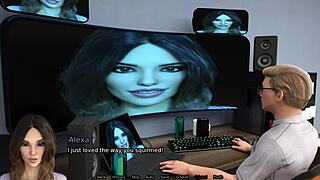 Femdom Amazon position sex with a thrilling pussy-eating scene - Sexbot 3 gameplay