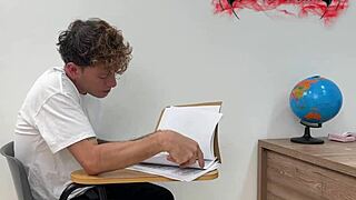 A hot girl from the college is fucking with her classmate