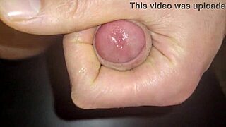 Sticky pre-cum and slippery cock for extra pleasure