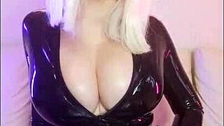 Latex joi with a commanding mistress by octokuro