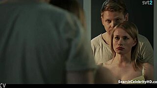 Minka Kuustonen topless in Raja S01E03 2014 scene