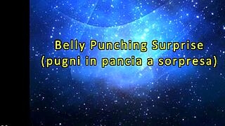 Italian slaps and kicks for a stomach beating - Demolition style