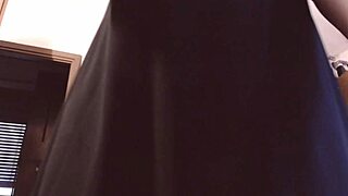Beautiful Italian stepmom chokes back loud orgasms