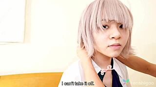Japanese Girl Saeko Ishiki Sucks and Rides Hard Dick with Shaved Pussy