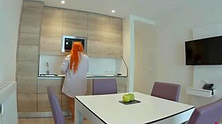 Madrastra saw her hijastro's hard cock and said,
