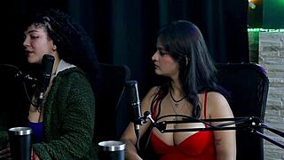 safada dances seductively after sharing her artistic past on sheer red