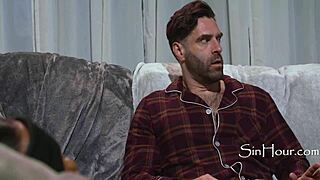 Stepdad dominates indoor camping with Lily Starfire and Ken Feels