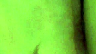 Pierced pussy gets pounded in crotchless panties with vibrator. She moans loud until orgasm hits.