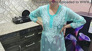 Hey! Desi Indian Big Boobs Step Mom Shows Stepson Kitchen Fucking Tricks!