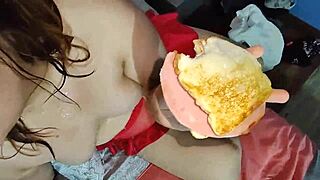 my chubby slave craves cum on her sandwich daily