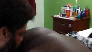 Black woman's big booty gets worshipped by royal prince