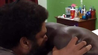 Black woman's big booty gets worshipped by royal prince