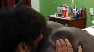 Black woman's big booty gets worshipped by royal prince