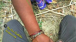 indian couple getting it on outdoors in the wild jungle
