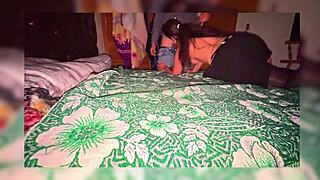 Homemade Latina milf enjoys drunk sex with young guy.