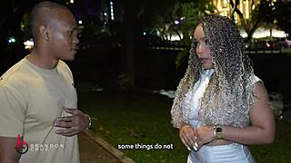 So, BBC guy offers cash to this curvy woman for street porn with Brandon Cruz & Kataleya Gil.