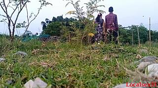 Local aunty outdoor fuck hardcore with young bangladeshi guy in official video