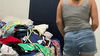 Anna Maria's amateur ass gets oiled up in homemade video
